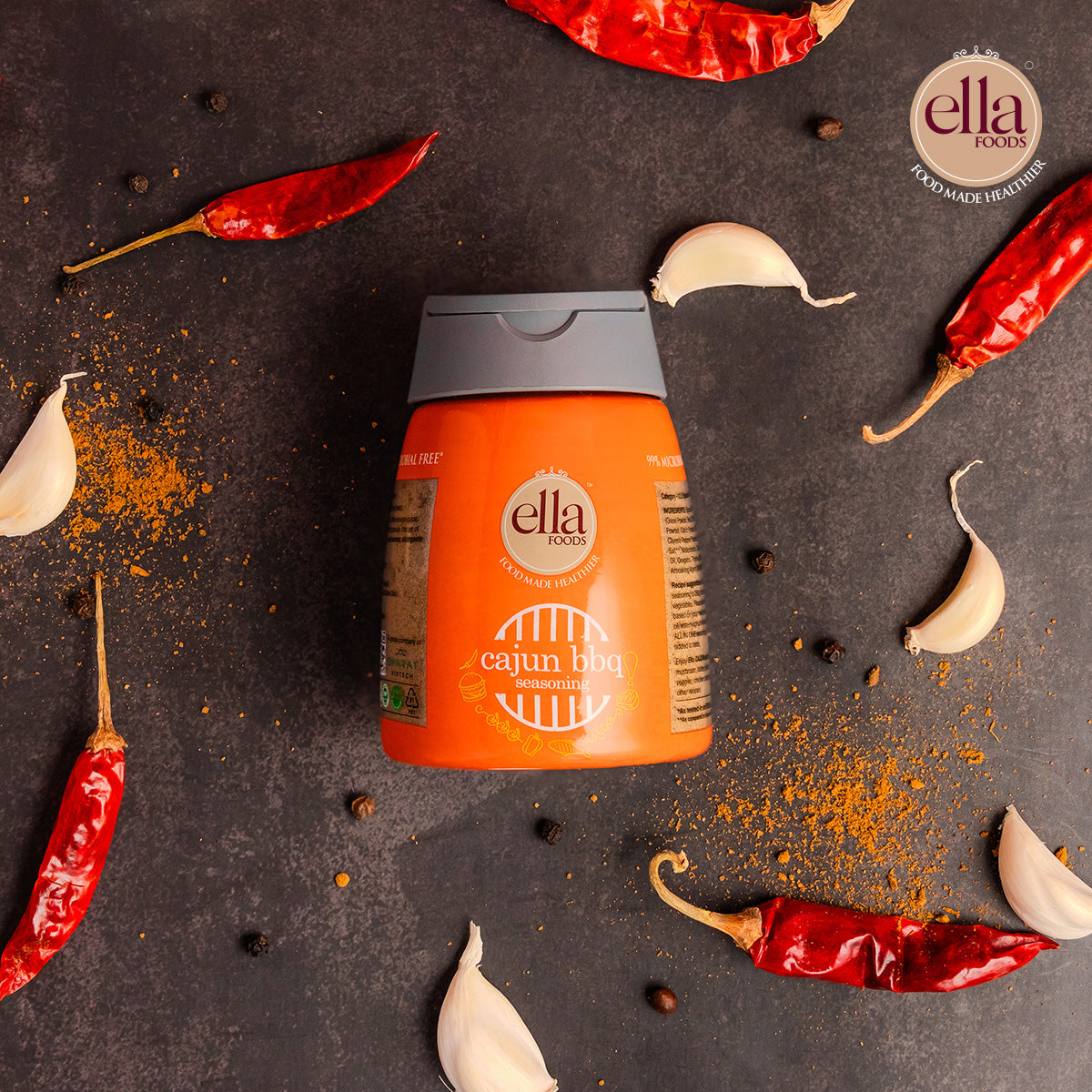 Ella Foods Cajun BBQ Seasoning 100g | Perfect for Grilling, Roasting & Fries | No MSG |