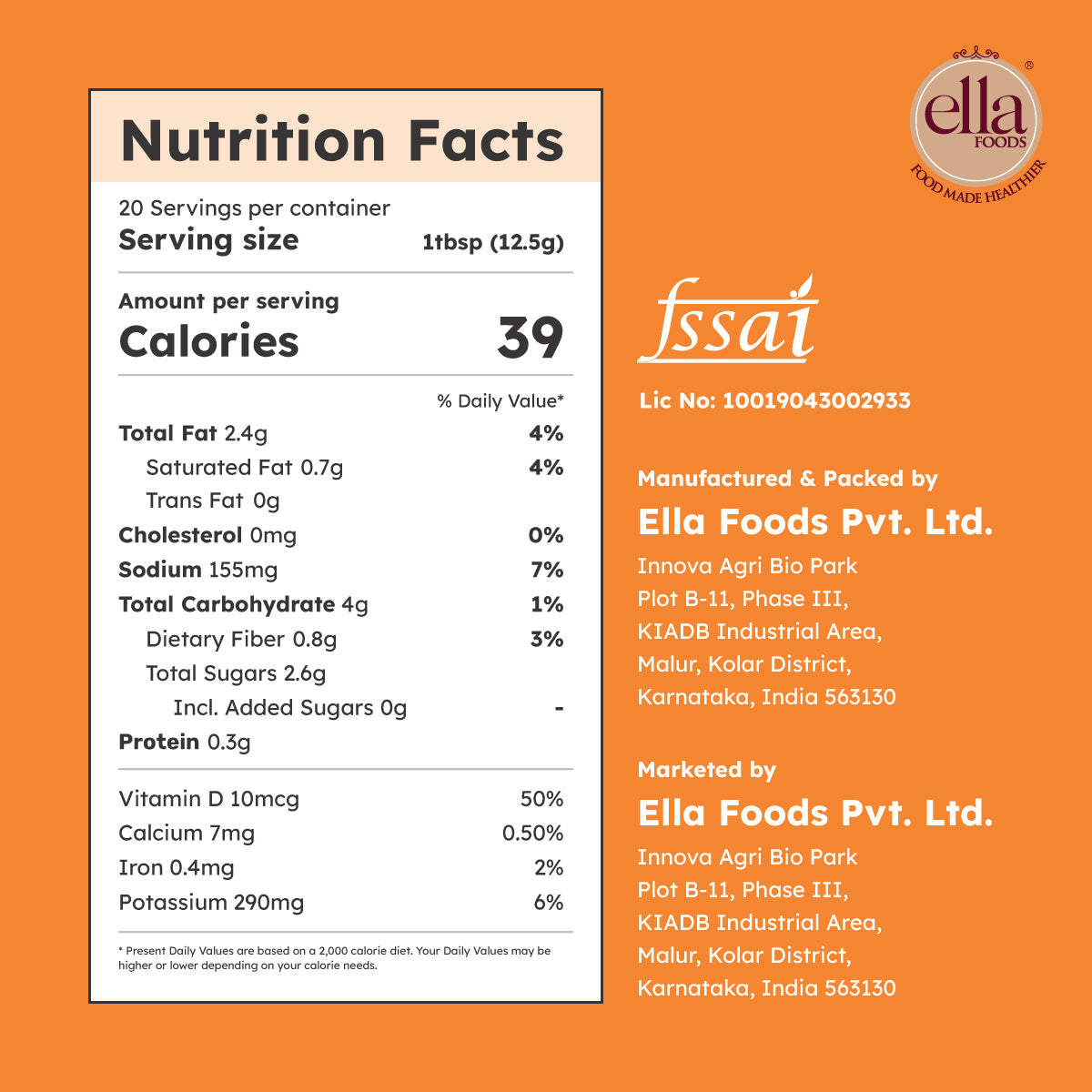 Ella Foods Ginger Pickle | 250g | Low Sodium | Cold-Pressed Sesame Oil | 12-Month Shelf Life | Fermented South Indian Pickle