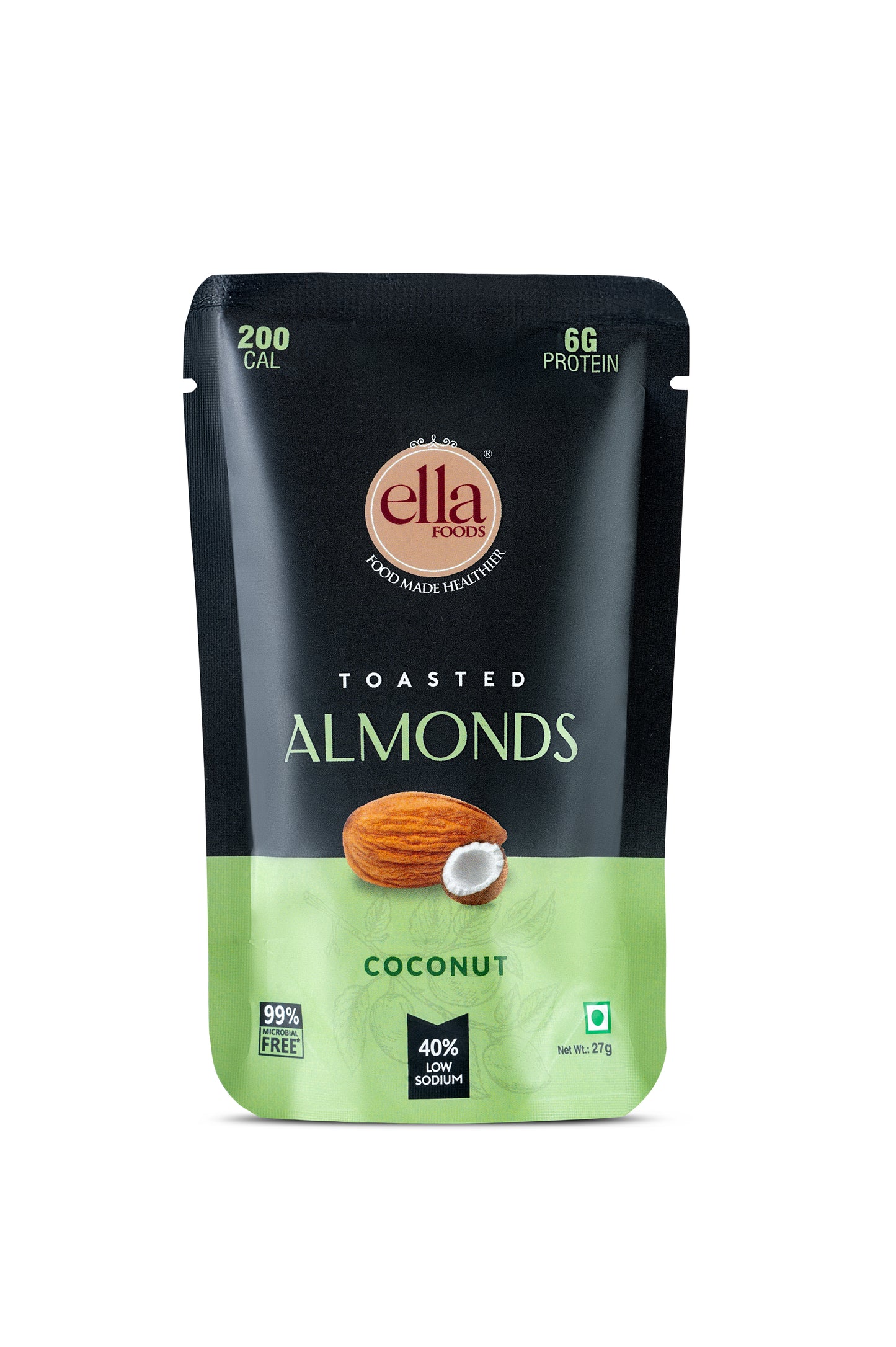 Assorted Pack of Nuts | 27 grams each | Pack of 5 | 40% Low Sodium Salt