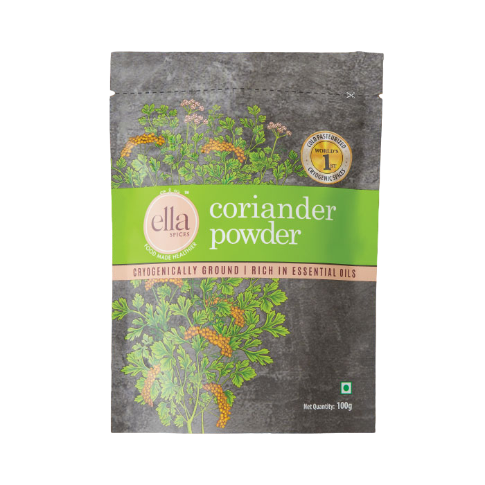 Ella Foods Coriander & Chilli Powder Combo Pack| Pack of 2 (100g each) | Shelf Life - 18 months