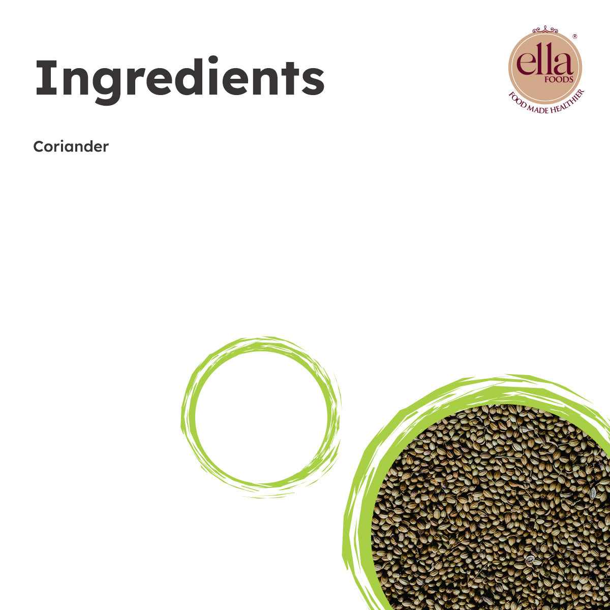 Ella Foods Coriander (Dhaniya) Powder | Pack of 4 (100g Each) | 100% Pure & Natural | Cryogenically Ground | 18-Month Shelf Life | No Additives or Fillers