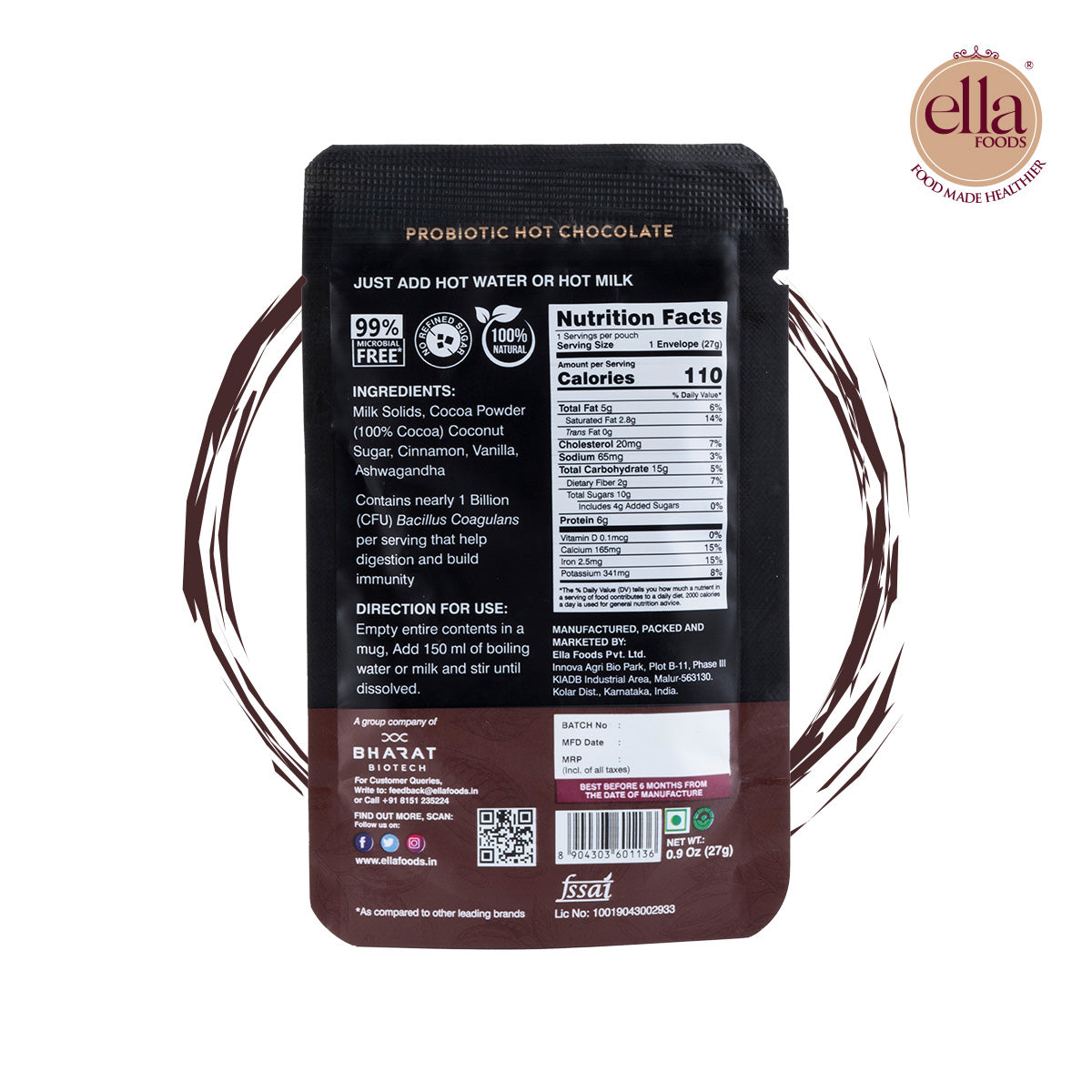 Instant Probiotic Hot Chocolate | 27grams each | Combo Pack