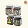 Low Sodium Pickle Combo | Ginger | Garlic | Gongura | Mango | Pack of 4 | 250g each