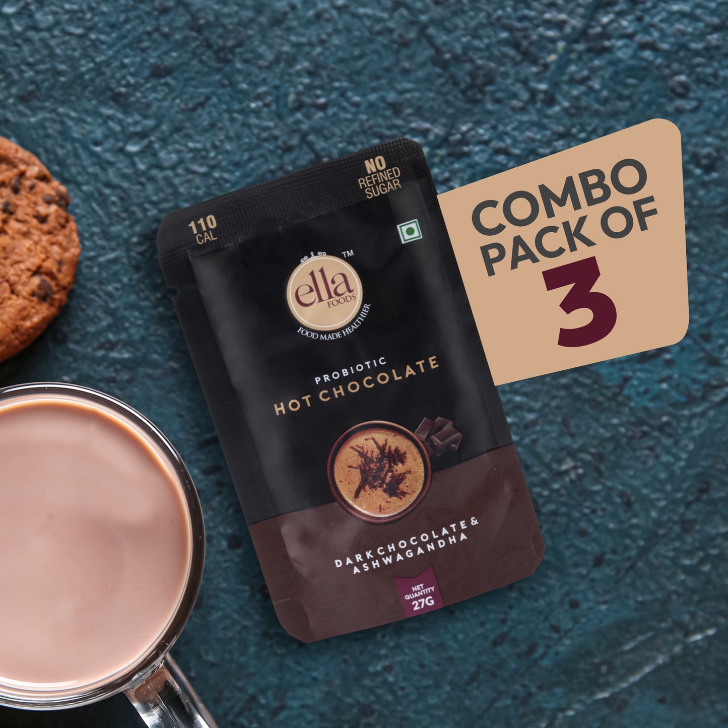 Instant Probiotic Hot Chocolate | 27grams each | Combo Pack