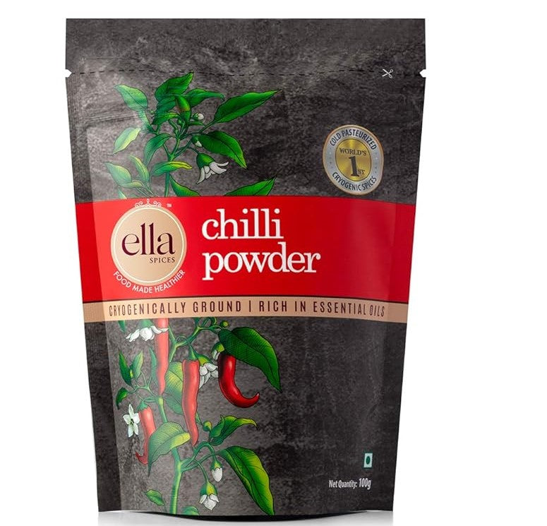 Ella Foods Coriander & Chilli Powder Combo Pack| Pack of 2 (100g each) | Shelf Life - 18 months