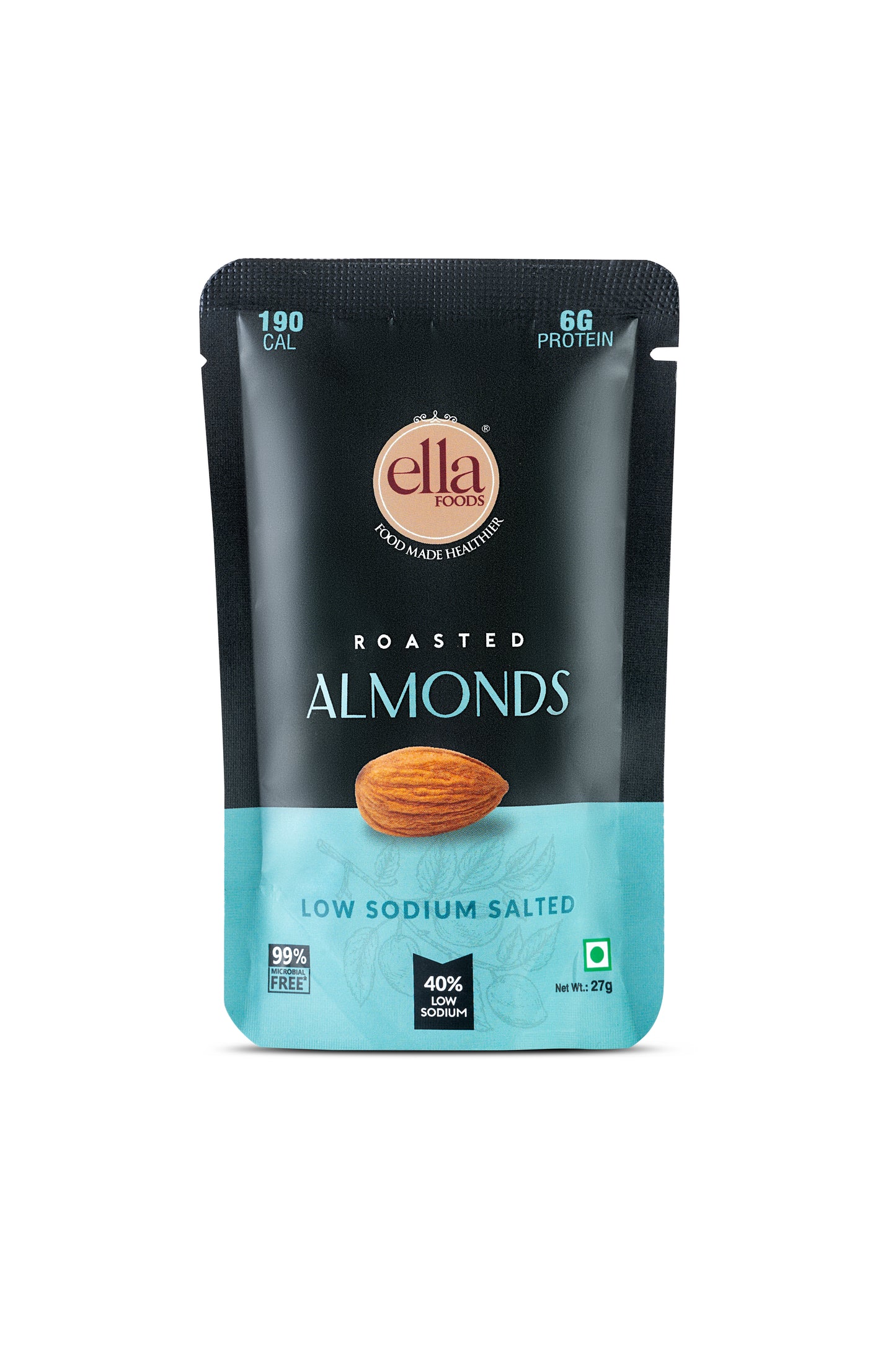 Assorted Pack of Nuts | 27 grams each | Pack of 5 | 40% Low Sodium Salt