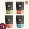 Assorted Nuts Combo by Ella Foods | 4 Flavours | 100g Each | Low Sodium | Roasted & Seasoned | Shelf Life - 6 months