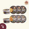 Ella Foods Ready to Eat Combo | Probiotic Khara Pongal & Sweet Pongal | Pack of 6 (3 Each) | 65g Each | With Added Probiotics | Shelf Life: 6 Months