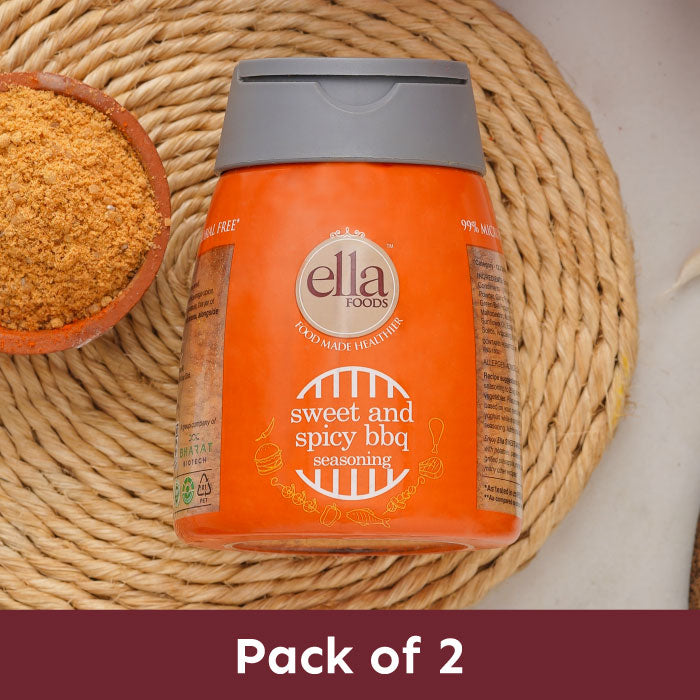 Ella Foods - Sweet and Spicy BBQ Seasoning- Pack of 2 (100g x 2)