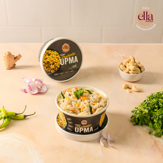 Probiotic Upma - Ready to Eat | Added Pre & Probiotics | 65 g  | Combo Pack