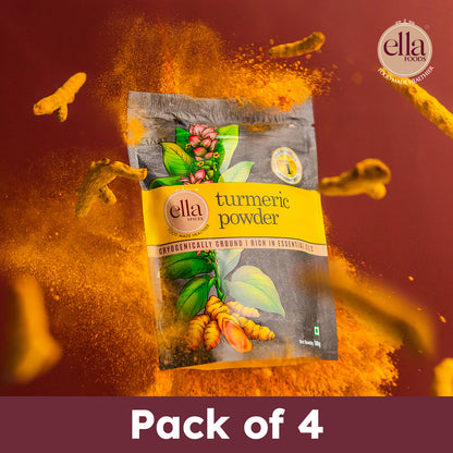 Turmeric or Haldi Powder - Pack of 4 - 100g Each