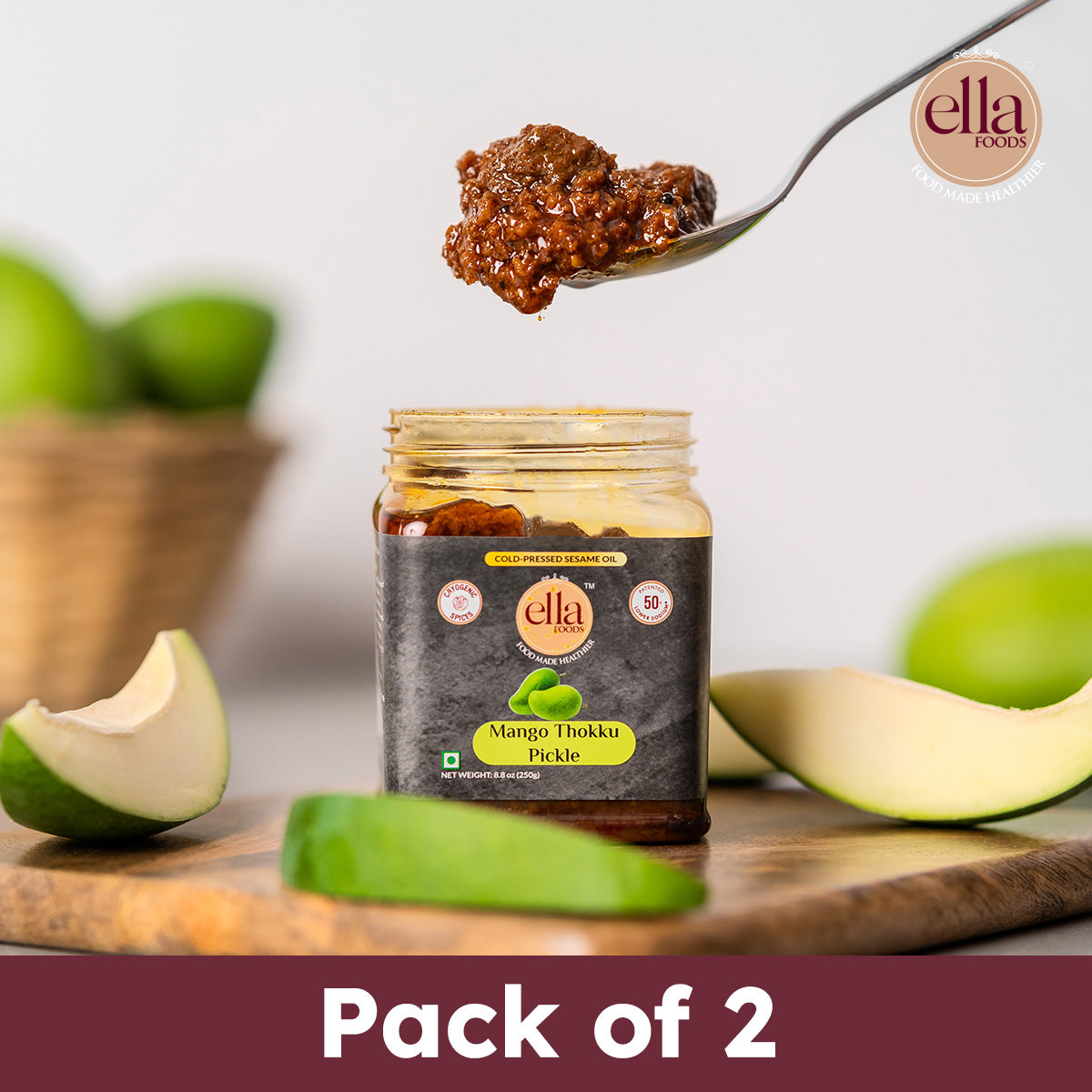 Mango Thokku Pickle - Pack of 2 - 250g Each