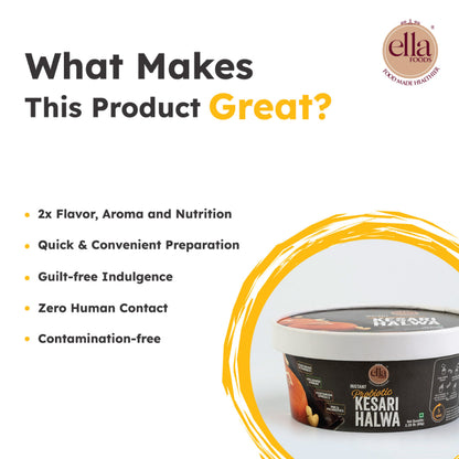 Probiotic Kesari Halwa - Ready to Eat | Combo Pack | 65 grams each