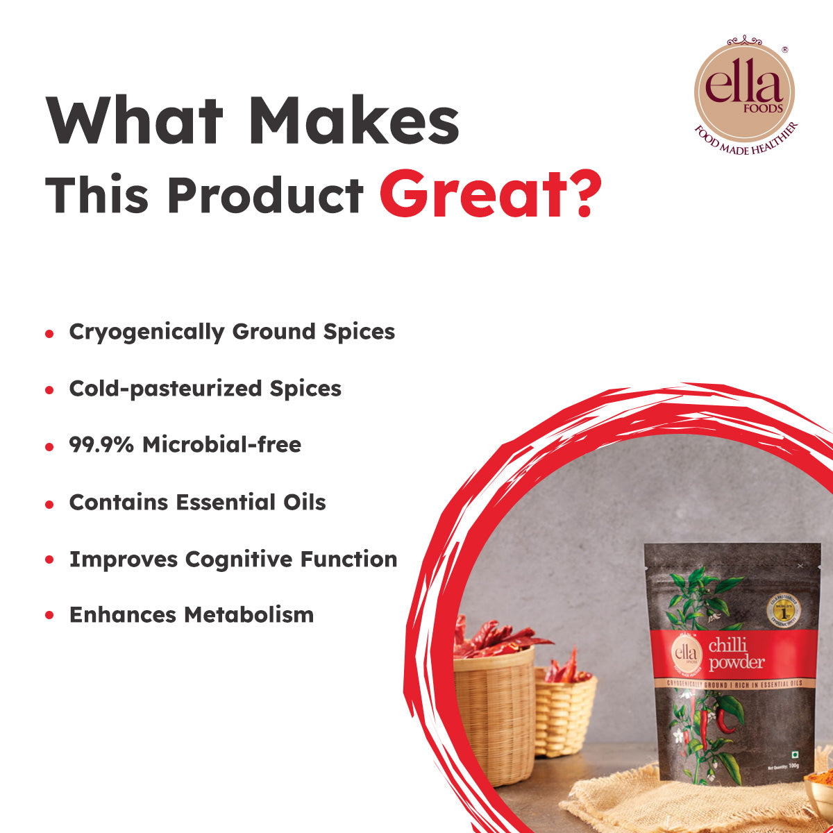 Chilli Powder - Pack of 4 - 100g Each