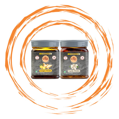 Ginger & Garlic Pickle Combo - Pack of 2 - 250g Each