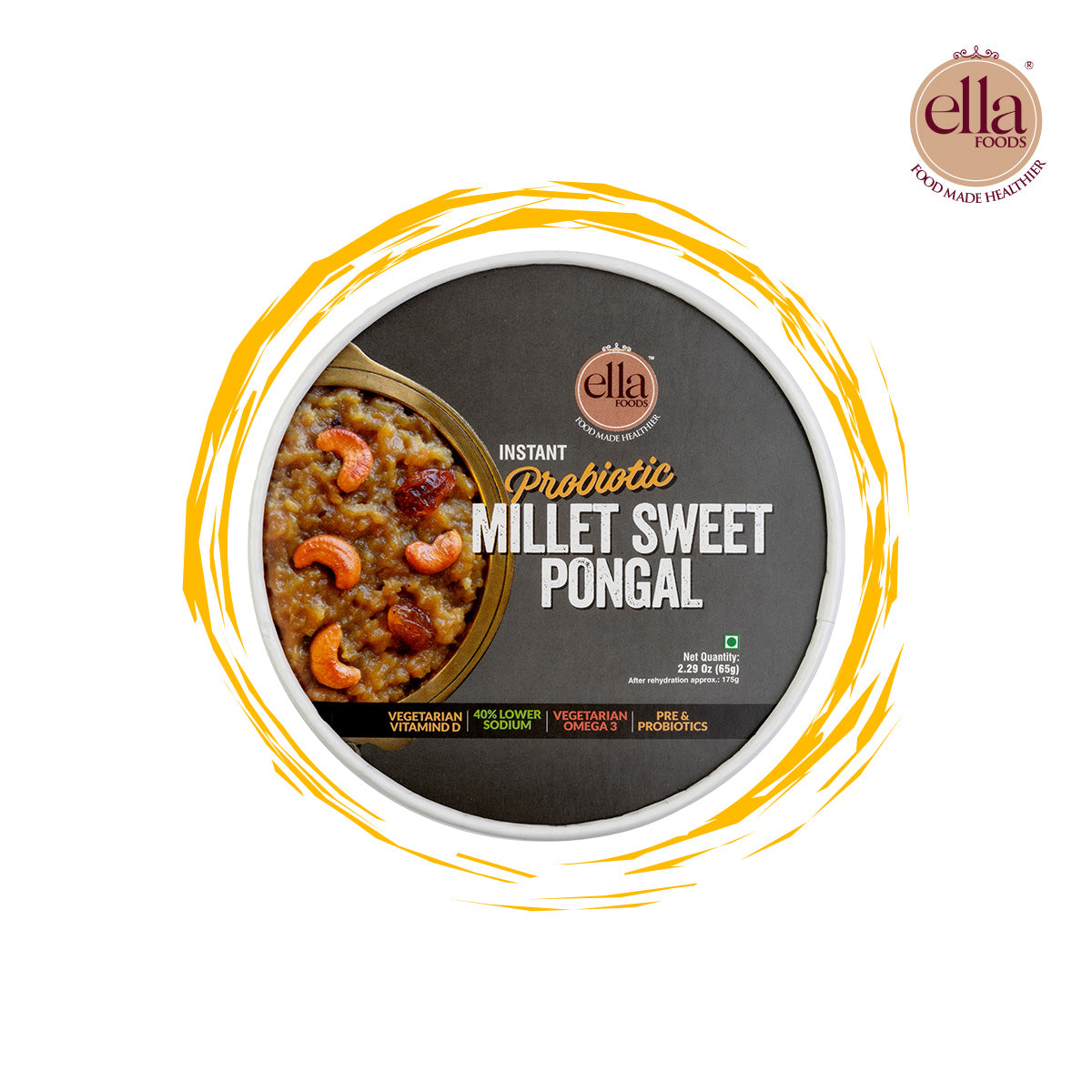 Probiotic Millet Sweet Pongal - Ready to Eat | Combo Pack | 65 grams each