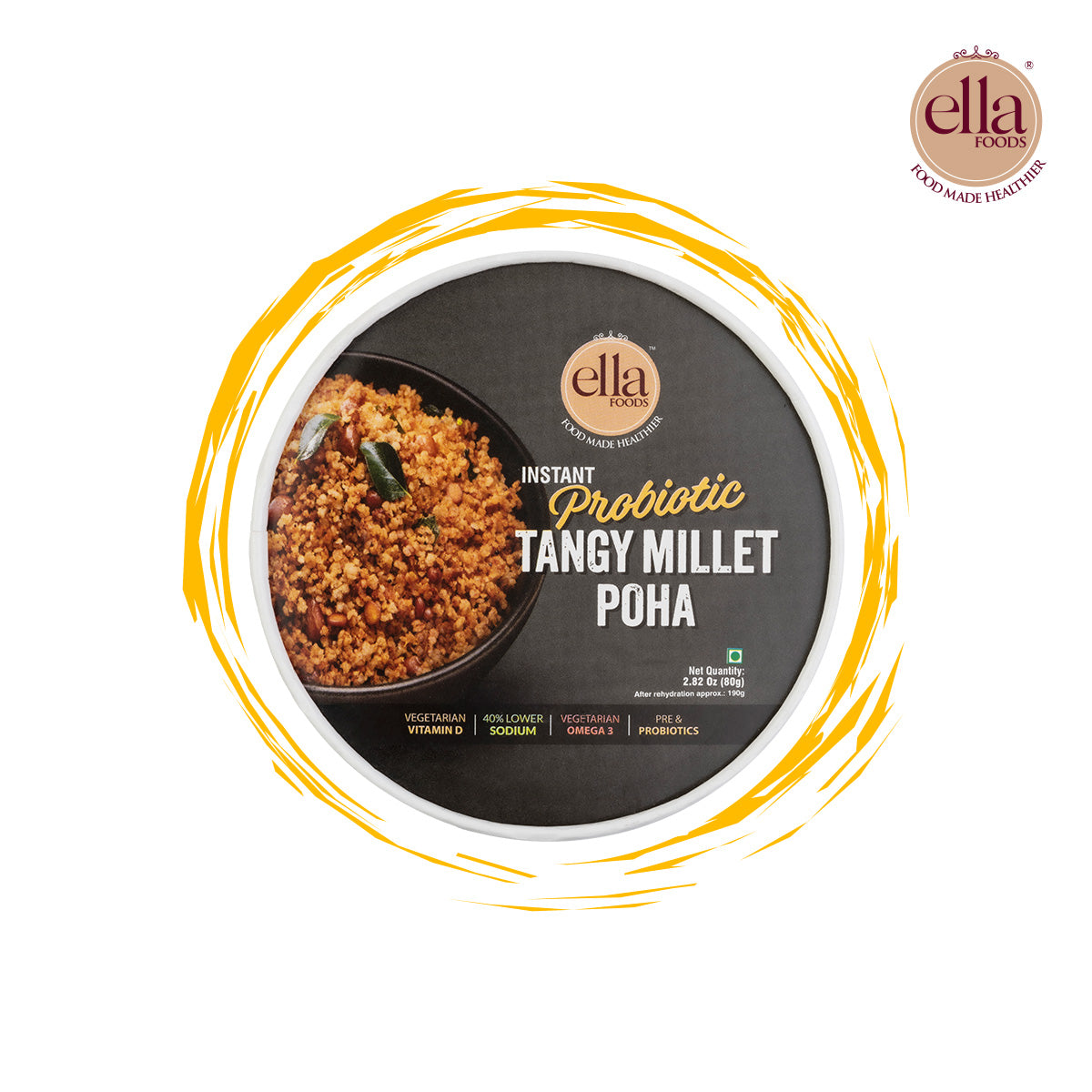 Probiotic Tangy Millet Poha - Ready to Eat / Combo Pack