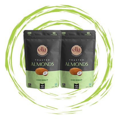 Coconut Toasted Almonds - Pack of 2 - 100g Each