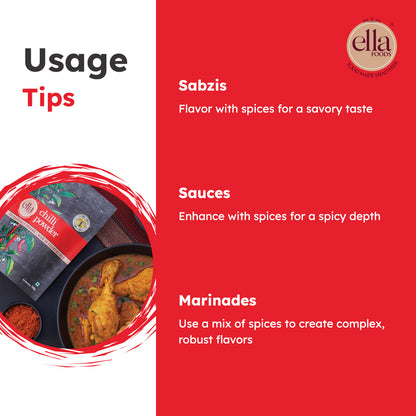 Chilli Powder - Pack of 4 - 100g Each