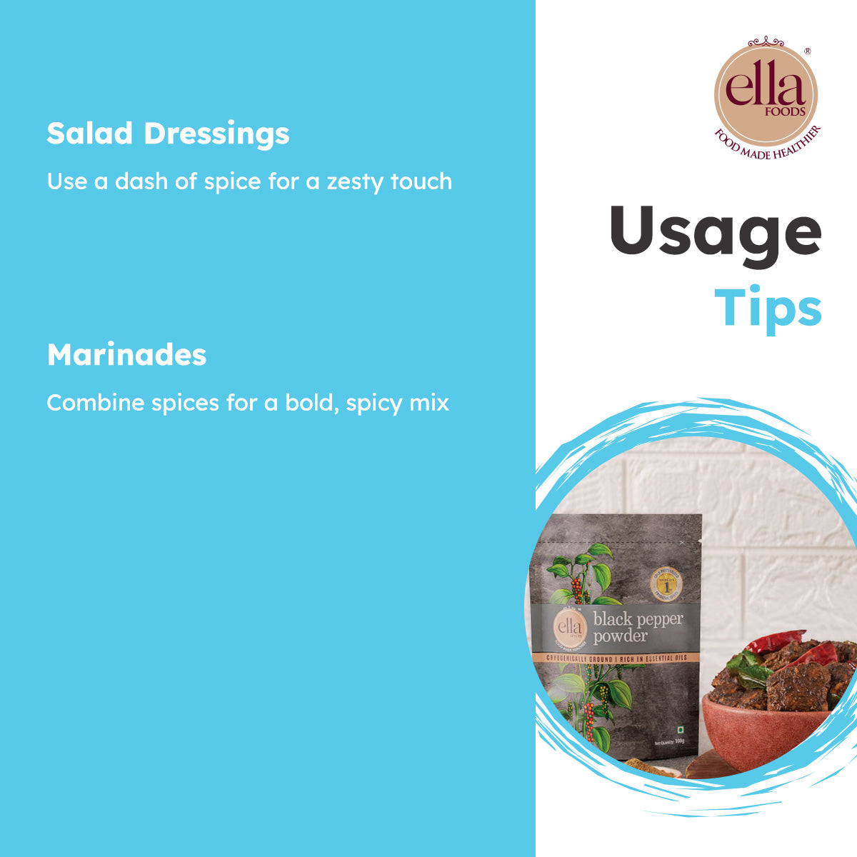 Black Pepper or Kali Mirch Powder - 100g