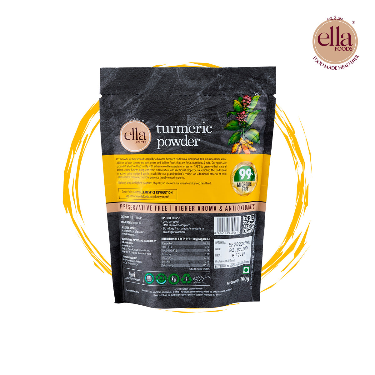 Turmeric or Haldi Powder - 100g