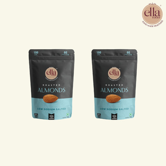 Salted Almonds - Pack of 2 - 100g Each