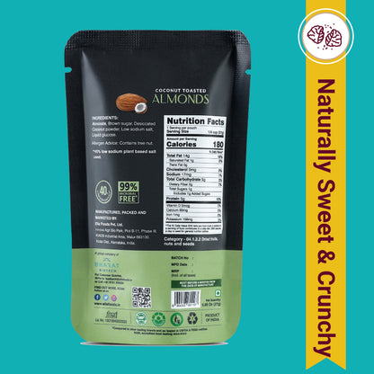 Ella Foods Assorted Mini Nuts Pack (5 x 27g) | Roasted Almonds & Cashews | 40% Low Sodium | Healthy Travel Snack | Portion Packs | 6-Month Shelf Life
