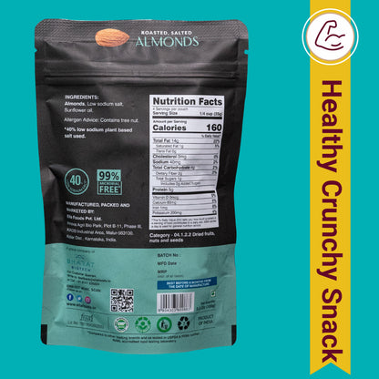 Assorted Nuts Combo by Ella Foods (4 x 100g) | Peri Peri Almonds, Salted Cashews, Coconut Toasted Almonds & Chilli Lime Cashews | 40% Low Sodium | Roasted & Seasoned | 6-Month Shelf Life