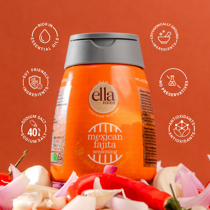 Ella Foods Chef's Special Seasoning Combo Pack | 6 Flavours x 100g Each | Chilli Lime, Cajun BBQ, Kebab BBQ, Caribbean Jerk, Sweet & Spicy BBQ & Mexican Fajita | All-Purpose International Seasoning Collection | No MSG