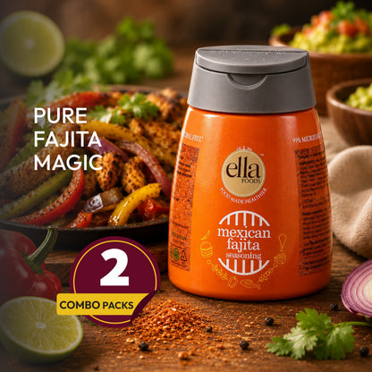 Ella Foods Chef's Special Seasoning Combo Pack | 6 Flavours x 100g Each | Chilli Lime, Cajun BBQ, Kebab BBQ, Caribbean Jerk, Sweet & Spicy BBQ & Mexican Fajita | All-Purpose International Seasoning Collection | No MSG