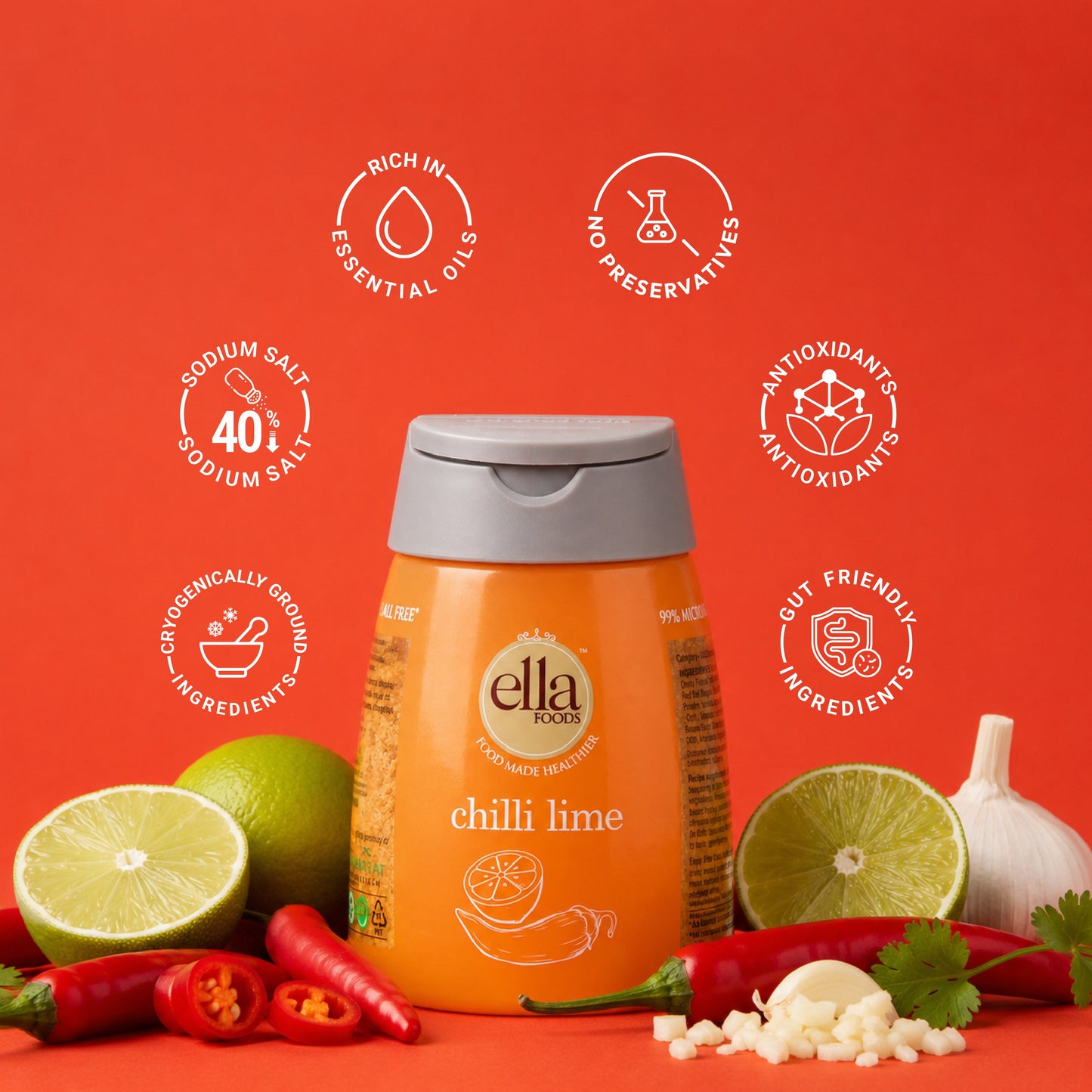 Ella Foods Chef's Special Seasoning Combo Pack | 6 Flavours x 100g Each | Chilli Lime, Cajun BBQ, Kebab BBQ, Caribbean Jerk, Sweet & Spicy BBQ & Mexican Fajita | All-Purpose International Seasoning Collection | No MSG