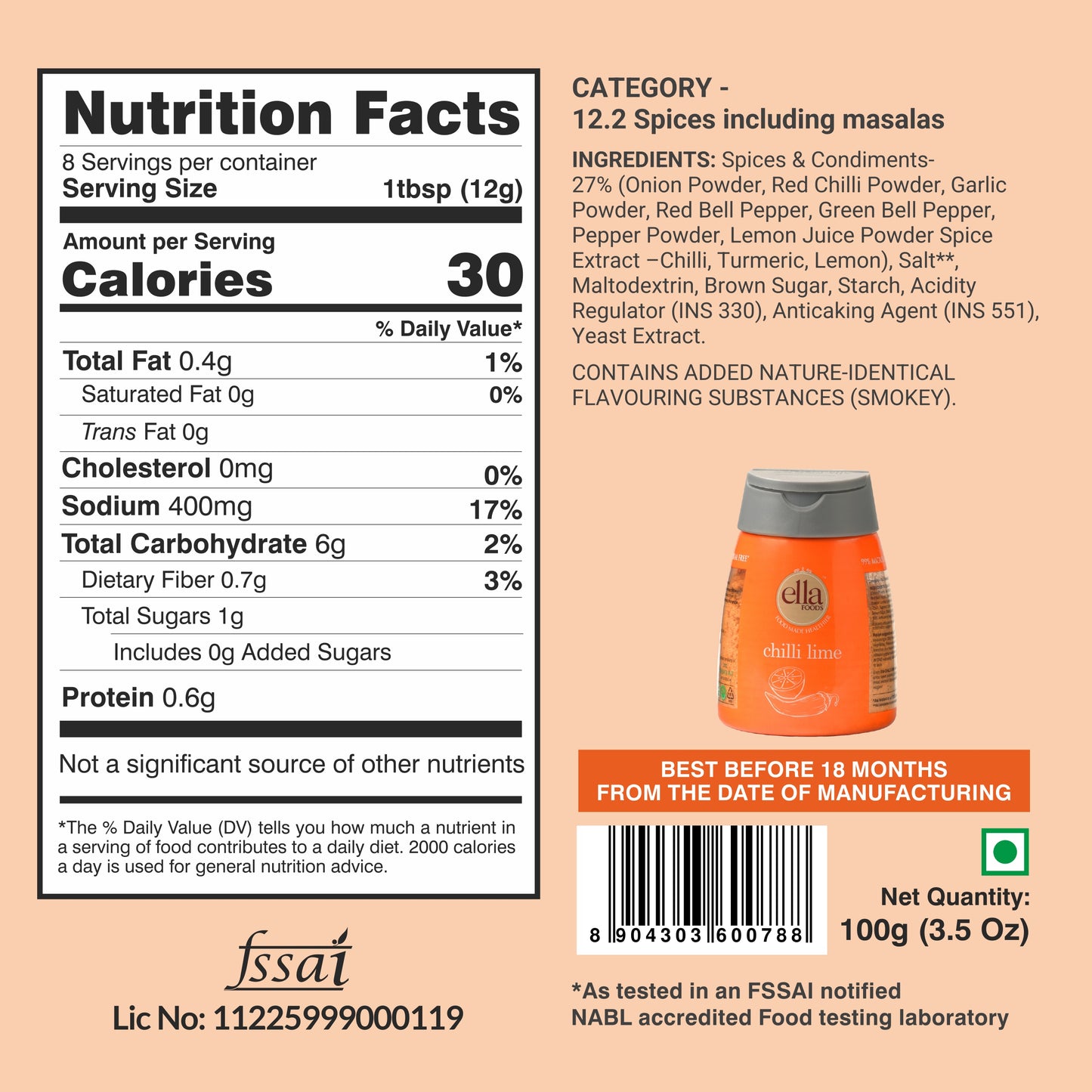 Chilli Lime Seasoning - 100g