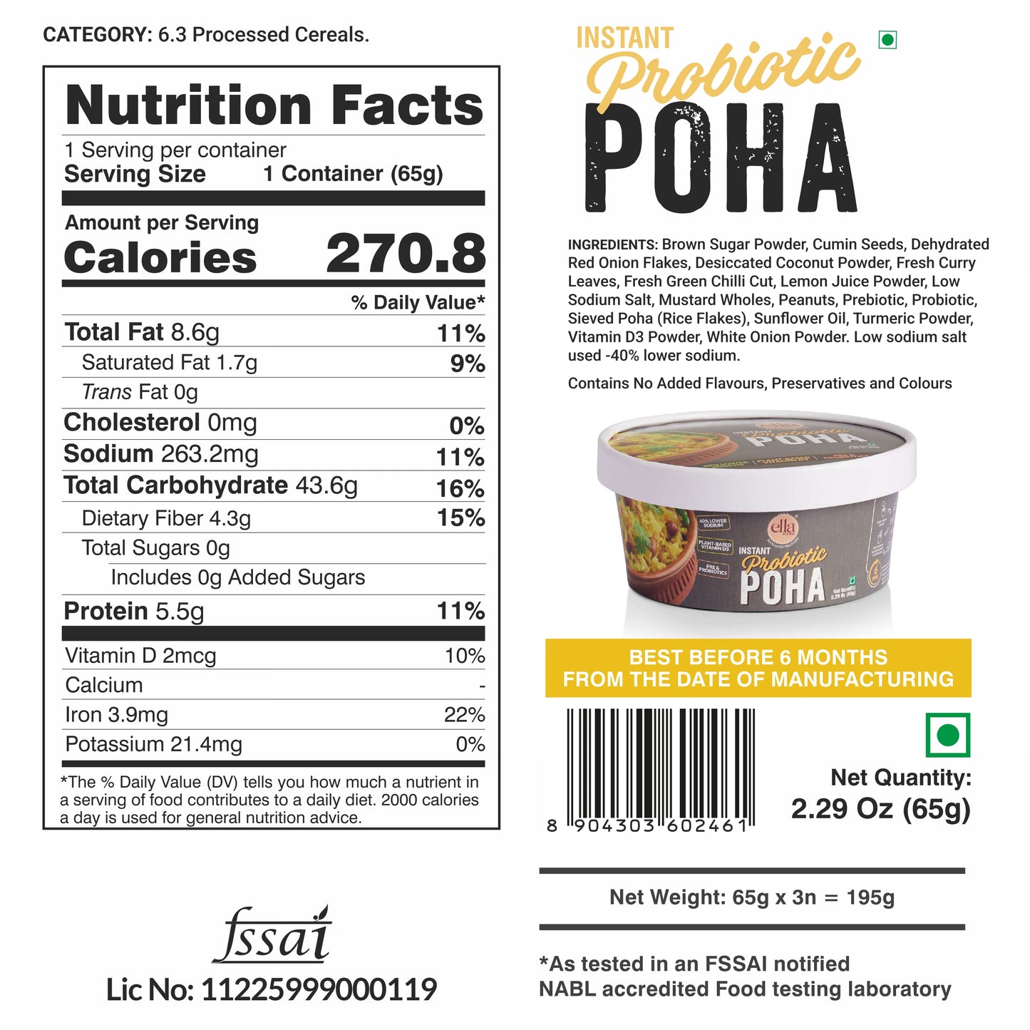 Ella Foods Complete Breakfast & Snack Combo – Wholesome Meals with Crunchy Nut Snacks