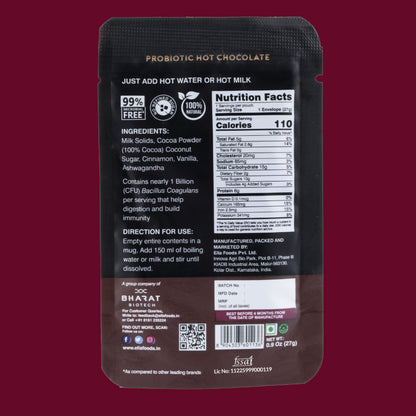 Ella Foods Cozy Indulgence Combo | Coconut Toasted Almonds (100g) & Hot Chocolate (27g x 2) | 40% Low Sodium Roasted Almonds | Healthy Snack & Beverage Gift Pack