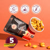 Ella Foods Chilli Lime Cashews Mini Pack (5 x 27g) | Tangy & Spicy Roasted Cashew Snack | 40% Low Sodium | Travel-Friendly | 6-Month Shelf Life