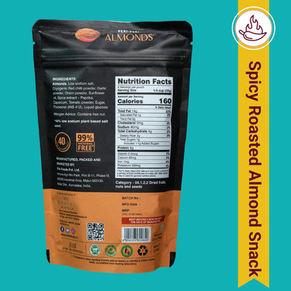 Ella Foods Healthy Nuts Combo (Pack of 5 x 100g) | Salted Almonds, Salted Cashews, Chilli Lime Cashews, Peri Peri Almonds & Coconut Toasted Almonds | Roasted Nut Snacks | 40% Low Sodium