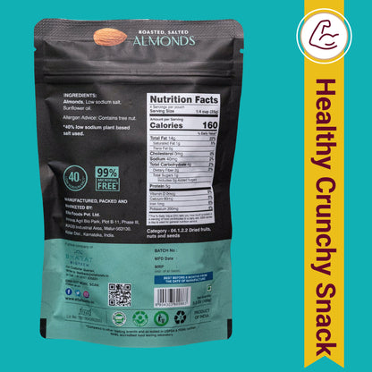 Ella Foods Healthy Nuts Combo (Pack of 5 x 100g) | Salted Almonds, Salted Cashews, Chilli Lime Cashews, Peri Peri Almonds & Coconut Toasted Almonds | Roasted Nut Snacks | 40% Low Sodium