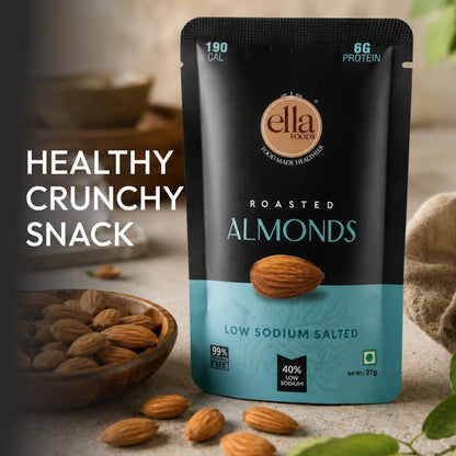 Ella Foods Healthy Snacking Combo | Chilli Lime Seasoning 100g + Salted Almonds 27g + Salted Cashews 27g | High-Protein Nut & Seasoning Combo