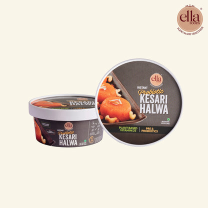 Probiotic Kesari Halwa - Ready to Eat | Combo Pack | 65 grams each
