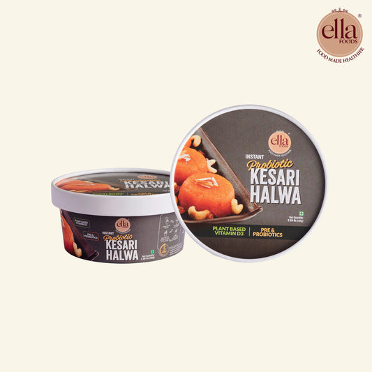 Probiotic Kesari Halwa - Ready to Eat | Combo Pack | 65 grams each