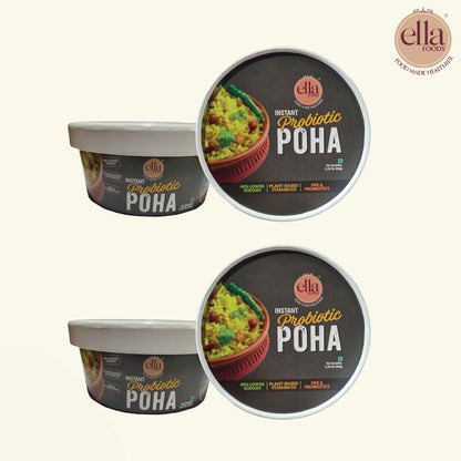 Instant Probiotic Poha | Added Pre & Probiotics | 65 grams each | Pack of 2