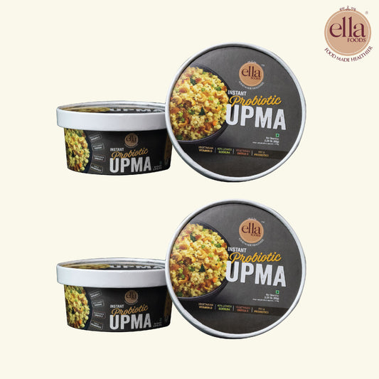 Instant Probiotic Upma  | Added Pre & Probiotics | 65 grams each | Pack of 2