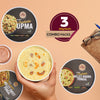 Ella Foods Ready to Eat Combo Pack of 3 | Traditional Millet Khara Pongal + Millet Sweet Pongal + Instant Upma | Pack of 3 | 65g Each | Authentic South Indian Breakfast | Pure Vegetarian | No Preservatives | 6 Months - Shelf Life
