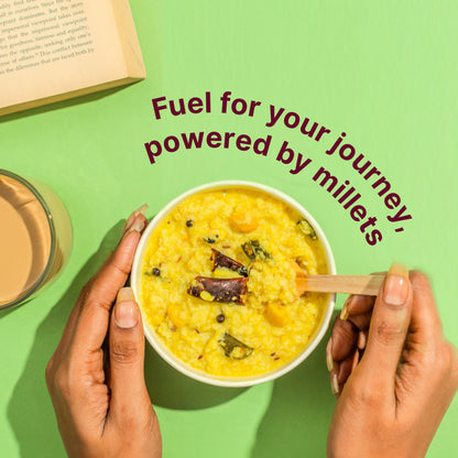 Ella Foods Probiotic Millet Khara Pongal | Ready to Eat | 65g Each | Shelf Life: 6 Months| Pack of 2