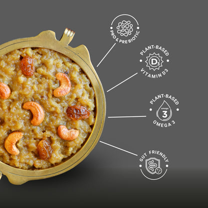 Ella Foods Probiotic Millet Sweet Pongal | Ready to Eat | 65g Each | Shelf Life: 6 Months| Pack of 2