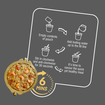 Ella Foods Probiotic Millet Sweet Pongal | Ready to Eat | 65g Each | Shelf Life: 6 Months| Pack of 2