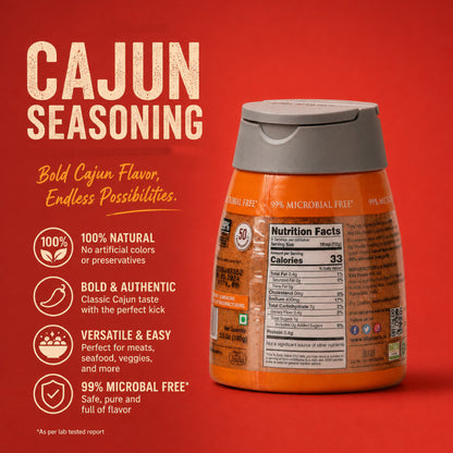Ella Foods Movie Night Combo | Cajun BBQ & Caribbean Jerk Seasonings + Salted Cashews 100g | Gourmet Snack & Seasoning Combo | No MSG