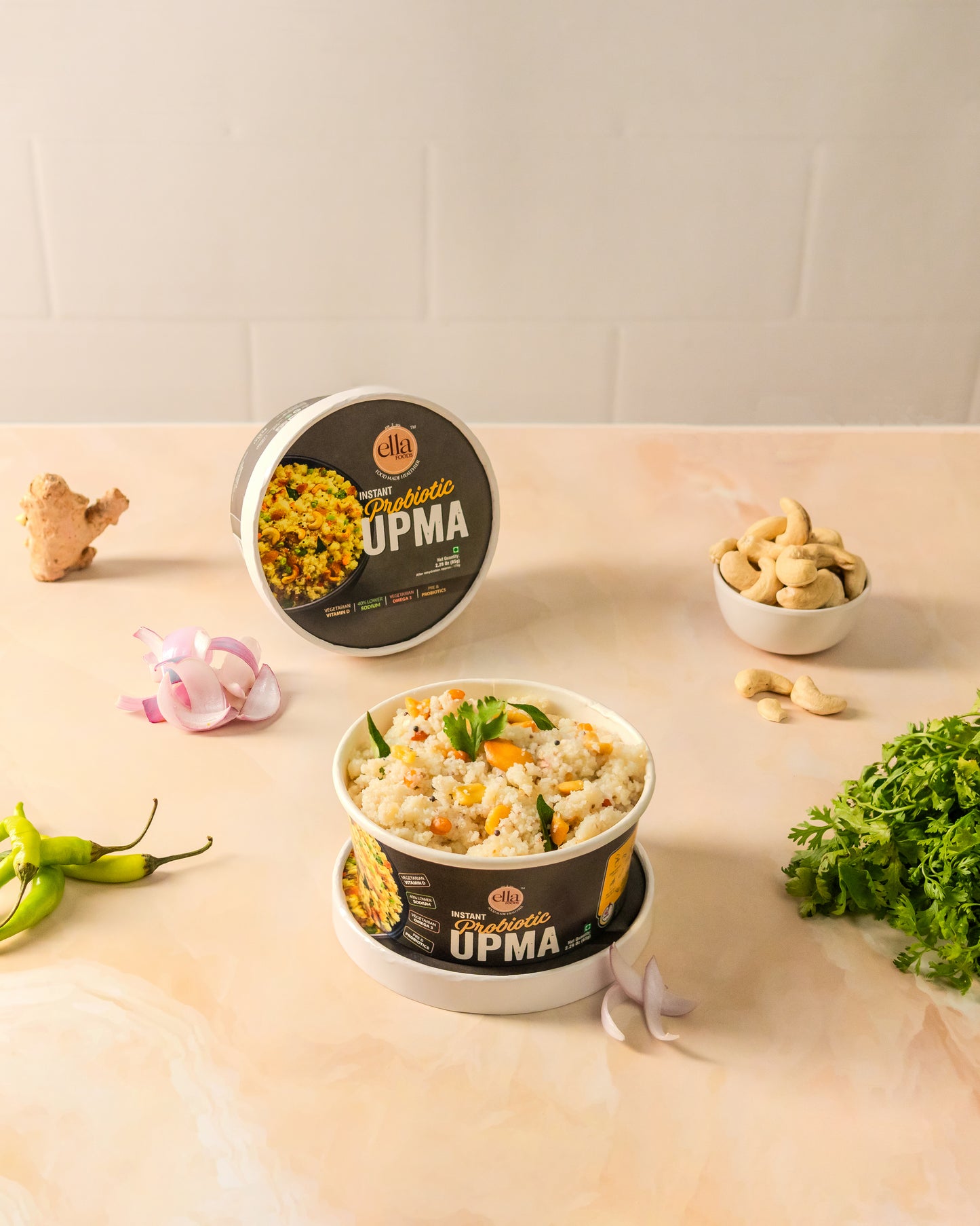 Ready to Eat Tangy Millet Poha 80g  | Instant Poha 65g | Instant Upma 65g | Combo Pack of 3 | with added Probiotics