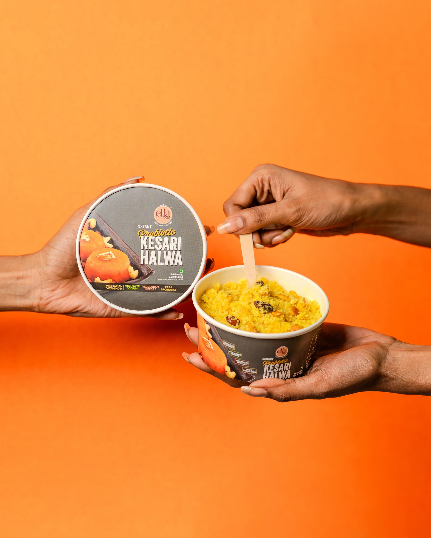 Ready to Eat Instant Poha | Kesari Halwa | Combo Pack of 6| 3 of each | with added Probiotics
