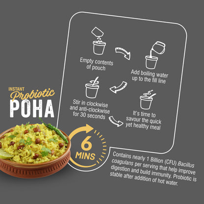 Ella Foods Ready to Eat Poha Combo Pack | Instant Poha 65g & Tangy Millet Poha 80g | Pack of 10 (5 Each) | No Preservatives | South Indian Breakfast & Snack| Shelf Life: 6 Months